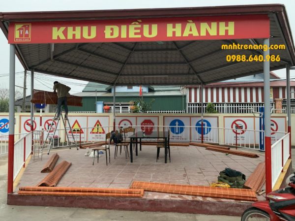 mành tre che nắng nhà lục giác